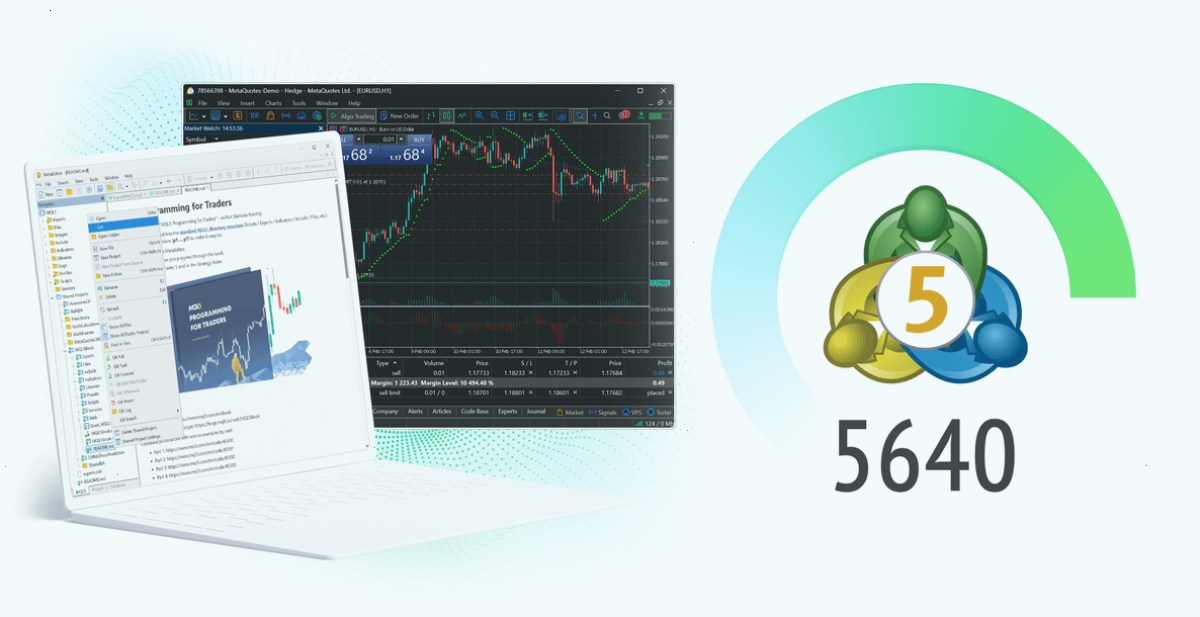 新版 MetaTrader 5 平台 Build 5640：MetaEditor 中的暗色主题改进和 Markdown 支持（封面配图）